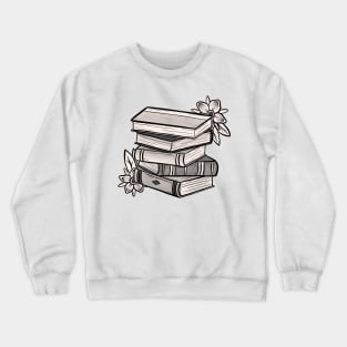 Tattoo Style Book Stack Crewneck Sweatshirt